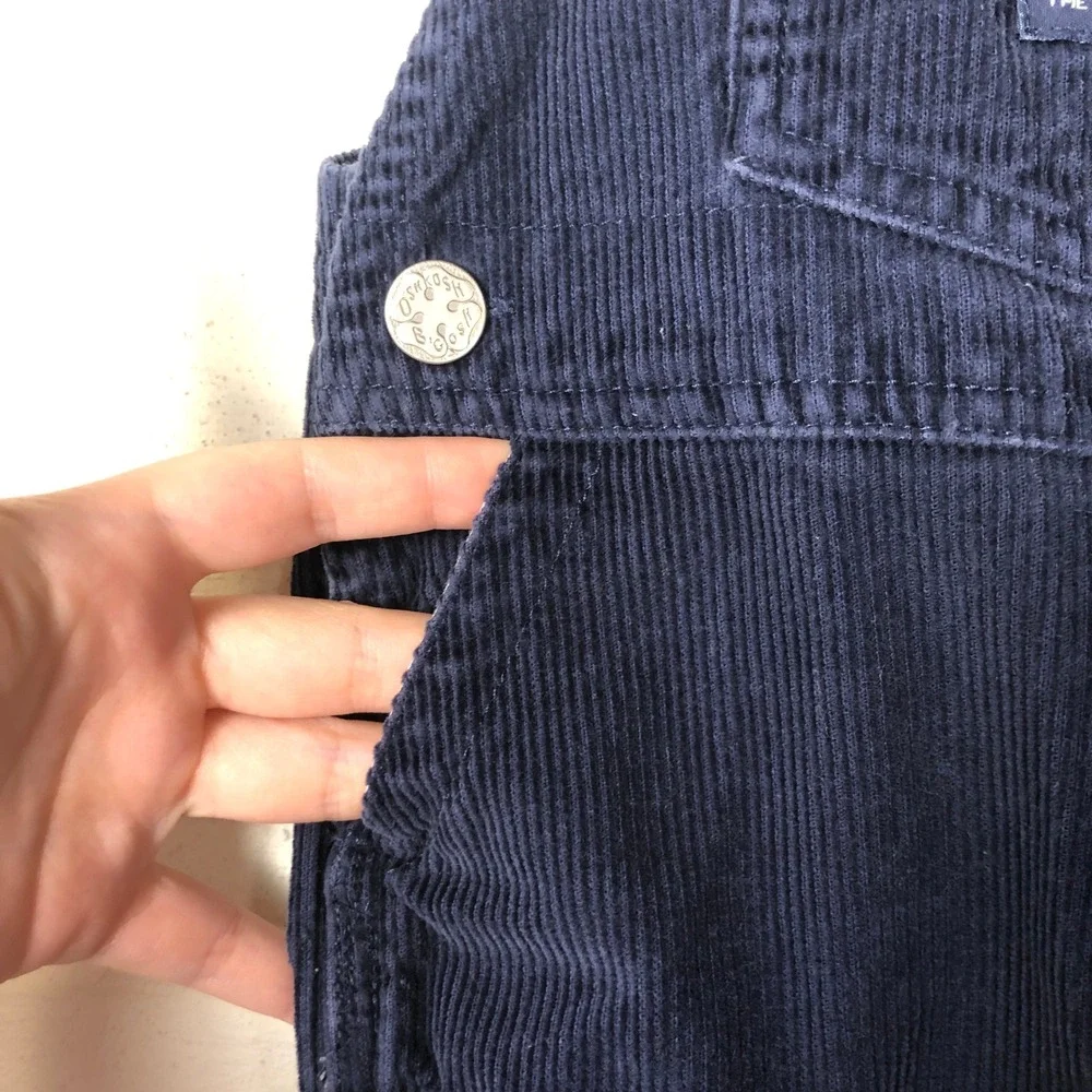 Vintage Y2K OshKosh Kids Corduroy Overalls‎ Size 18 Months Blue